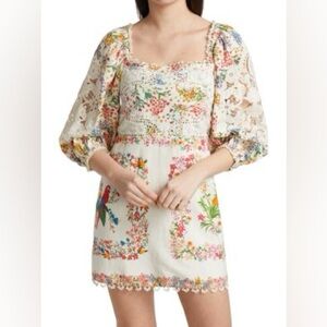 Farms Rio dress , new with tags , originally mini but altered to midi .Size L